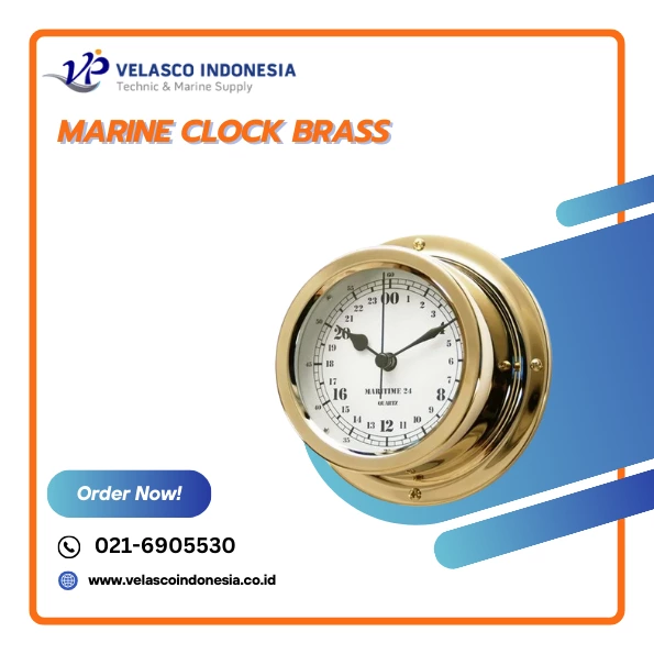 Marine Clock Brass