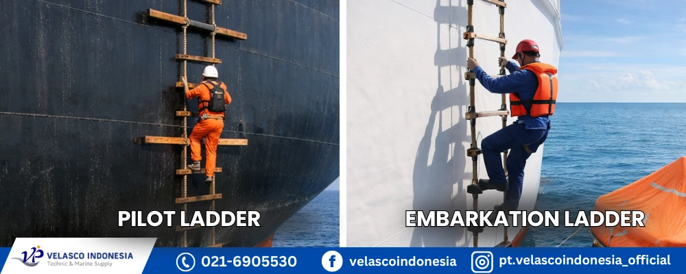 Perbedaan Pilot Ladder dan Embarkation Ladder serta Fungsinya di Kapal