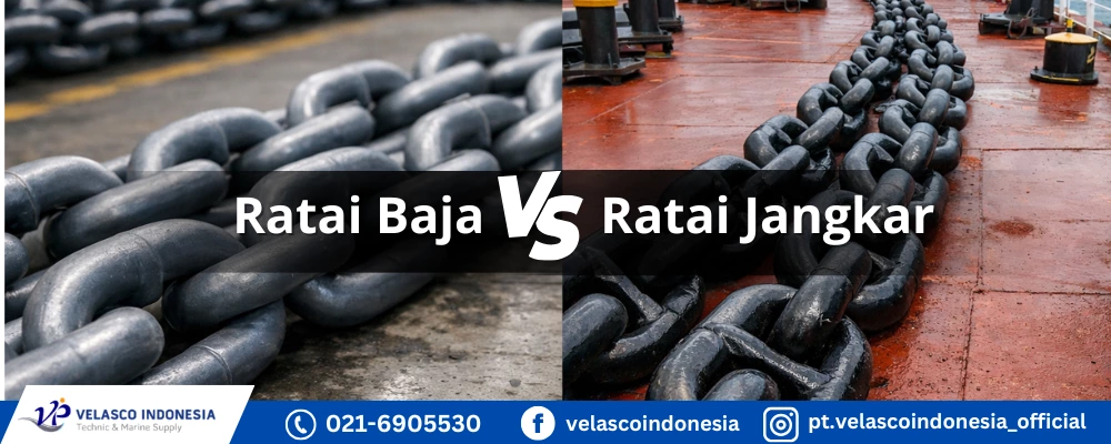 Perbedaan Rantai Baja Lifting dan Rantai Jangkar Kapal