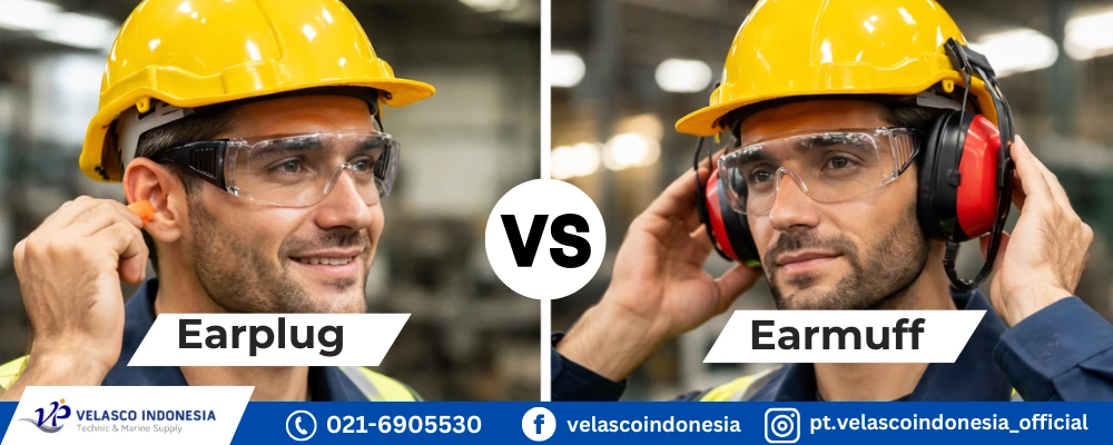Perbedaan Earmuff dan Earplug untuk Keselamatan Kerja
