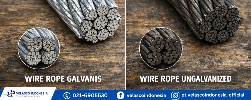 Perbedaan Wire Rope Galvanis dan Ungalvanized
