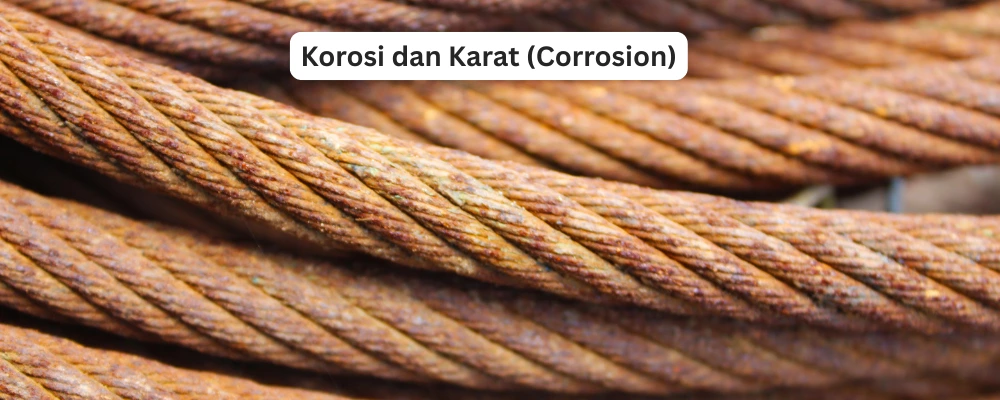wire rope Korosi dan Karat (Corrosion)
