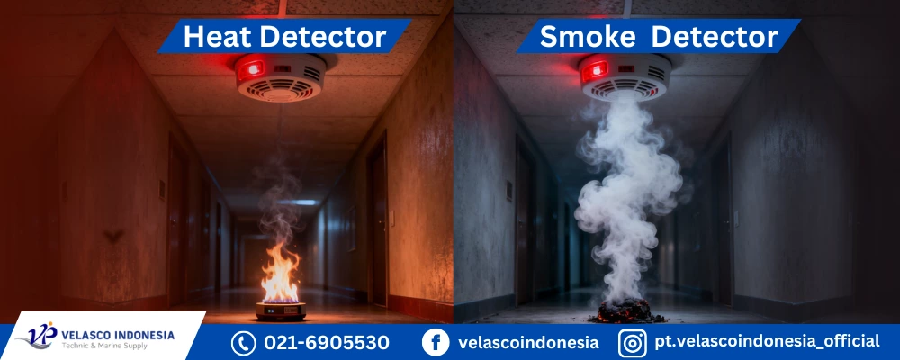 Mengenal Heat Detector dan Smoke Detector di Kapal untuk Sistem Fire Alarm