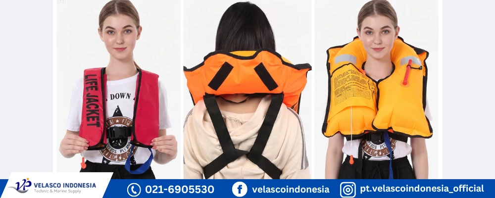 Inflatable life jacket