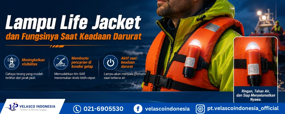 Lampu Life Jacket dan Fungsinya Saat Keadaan Darurat