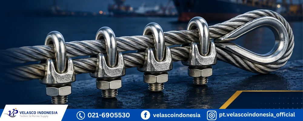 Wire Rope Clip dan Fungsinya pada Wire Rope