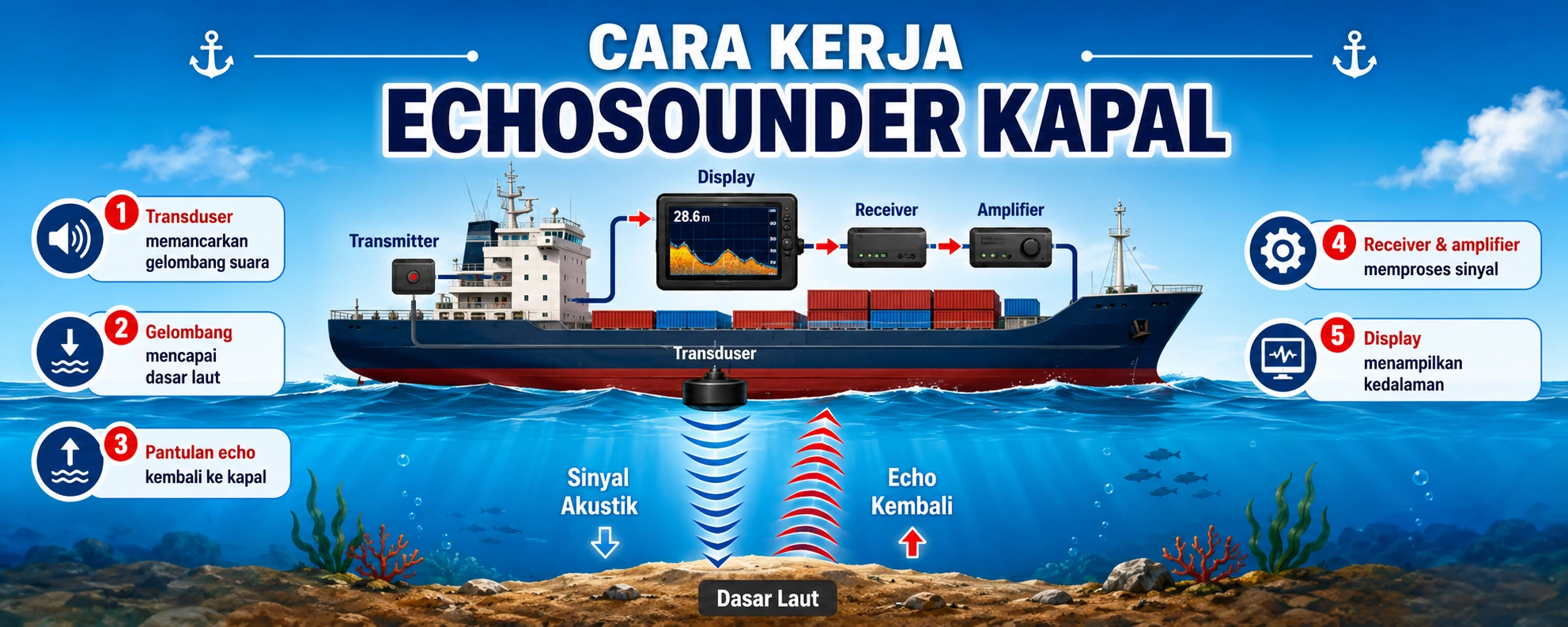 cara kerja echosounder cara kerja echosounder
