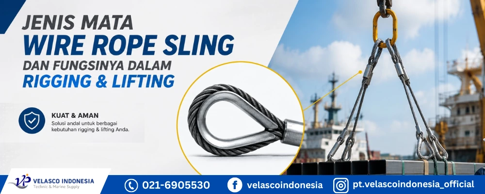 Jenis Mata Wire Rope Sling dan Fungsinya dalam Rigging & Lifting