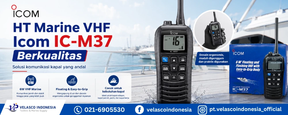 Jual HT Marine VHF Icom IC M37 Berkualitas untuk Komunikasi Kapal