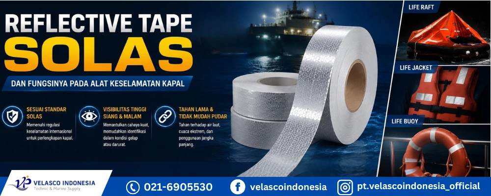 Mengenal Reflective Tape SOLAS dan Fungsinya pada Alat Keselamatan Kapal