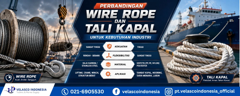 Perbandingan Wire Rope dan Tali Kapal untuk Kebutuhan Industri